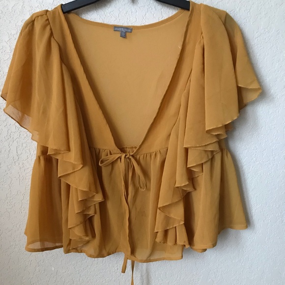 Sheer Ruffle Top - Picture 2 of 5